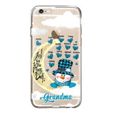 Personalized Grandma Snowman I Love You To The Moon And Back kid Name Heart Phonecase 3D Printed 23JAN-DT13