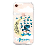 Personalized Grandma Snowman I Love You To The Moon And Back kid Name Heart Phonecase 3D Printed 23JAN-DT13