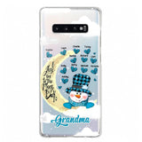 Personalized Grandma Snowman I Love You To The Moon And Back kid Name Heart Phonecase 3D Printed 23JAN-DT13