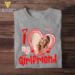 Personalized I Love My Girlfriend Tshirt Printed PNHY1601