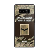 Personalized UK Soldier/ Veteran Once A Soldier Always A Soldier Phonecase 3D Printed QTHQ1701