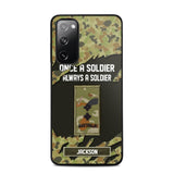 Personalized Australian Soldier/ Veteran Once A Soldier Always A Soldier Phonecase 3D Printed QTHQ1701