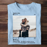 Personalized Photo Husband Wife Couple Valentine Gift Tshirt Printed PNDT180123