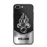 Personalized French Veteran Logo & Tag Name Phonecase Printed 23JAN-VD29