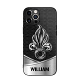 Personalized French Veteran Logo & Tag Name Phonecase Printed 23JAN-VD29