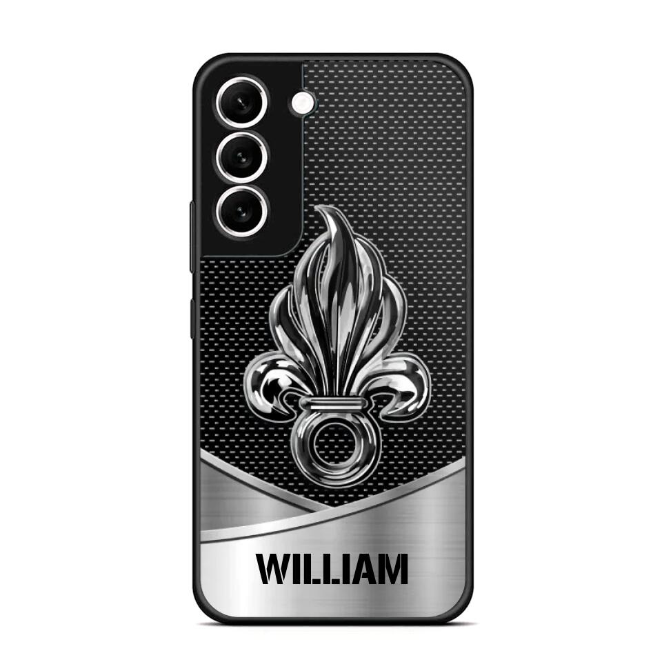 Personalized French Veteran Logo & Tag Name Phonecase Printed 23JAN-VD29