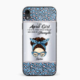 Personalized I Am April Girl I Can Do All Things Through Christ Who Gives Me Strength Phonecase Printed 23JAN-HQ30