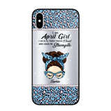 Personalized I Am April Girl I Can Do All Things Through Christ Who Gives Me Strength Phonecase Printed 23JAN-HQ30