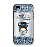 Personalized I Am April Girl I Can Do All Things Through Christ Who Gives Me Strength Phonecase Printed 23JAN-HQ30