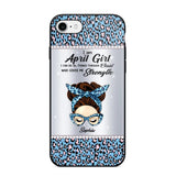 Personalized I Am April Girl I Can Do All Things Through Christ Who Gives Me Strength Phonecase Printed 23JAN-HQ30