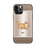 Personalized Leopard Skin Cat Phonecase Printed 23JAN-VD30