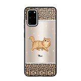 Personalized Leopard Skin Cat Phonecase Printed 23JAN-VD30