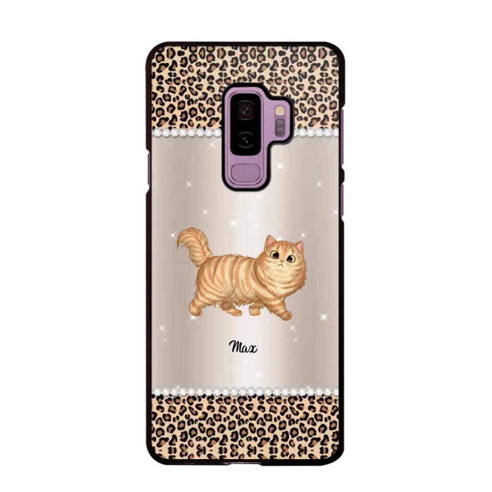 Personalized Leopard Skin Cat Phonecase Printed 23JAN-VD30