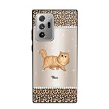 Personalized Leopard Skin Cat Phonecase Printed 23JAN-VD30