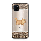 Personalized Leopard Skin Cat Phonecase Printed 23JAN-VD30