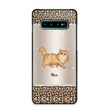 Personalized Leopard Skin Cat Phonecase Printed 23JAN-VD30