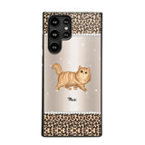 Personalized Leopard Skin Cat Phonecase Printed 23JAN-VD30