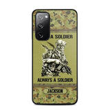 Personalized Once A Soldier Always A Soldier Australian Soldier/Veteran Phonecase Printed 23JAN-DT31