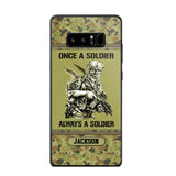 Personalized Once A Soldier Always A Soldier Australian Soldier/Veteran Phonecase Printed 23JAN-DT31