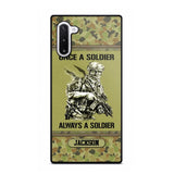 Personalized Once A Soldier Always A Soldier Australian Soldier/Veteran Phonecase Printed 23JAN-DT31