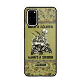 Personalized Once A Soldier Always A Soldier Australian Soldier/Veteran Phonecase Printed 23JAN-DT31