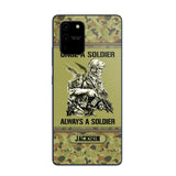 Personalized Once A Soldier Always A Soldier Australian Soldier/Veteran Phonecase Printed 23JAN-DT31