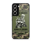 Personalized Once A Soldier Always A Soldier France Soldier/Veteran Phonecase Printed 23JAN-DT31