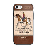 Personalized They Whisperd To Her You Cannot Withstand The Stom She Whisperd Back I Am The Storm Horse Girl Phonecase Printed 23JAN-VD31