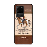 Personalized They Whisperd To Her You Cannot Withstand The Stom She Whisperd Back I Am The Storm Horse Girl Phonecase Printed 23JAN-VD31