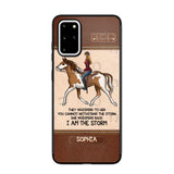 Personalized They Whisperd To Her You Cannot Withstand The Stom She Whisperd Back I Am The Storm Horse Girl Phonecase Printed 23JAN-VD31