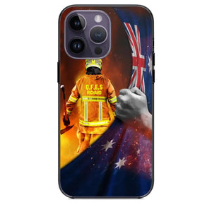 Personalized Australian Firefighter Uniform Flag Phonecase Printed 23FEB-DT01