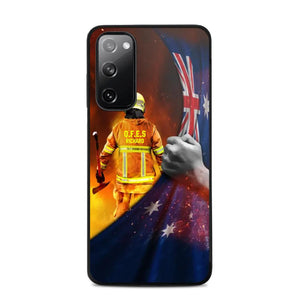 Personalized Australian Firefighter Uniform Flag Phonecase Printed 23FEB-DT01