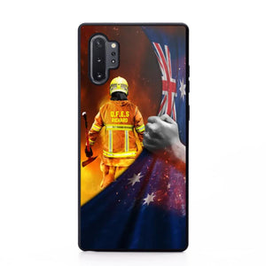 Personalized Australian Firefighter Uniform Flag Phonecase Printed 23FEB-DT01