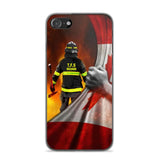 Personalized Canadian Firefighter Uniform Flag Phonecase Printed 23FEB-DT01