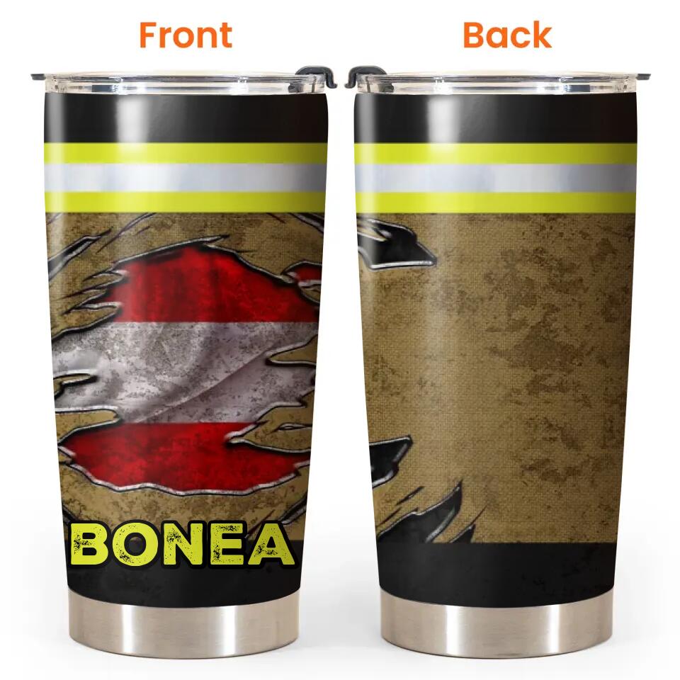 Personalized Austrian Firefighter Tumbler Printed 23FEB-HQ01