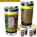 Personalized Italian Firefighter Tumbler Printed 23FEB-HQ01