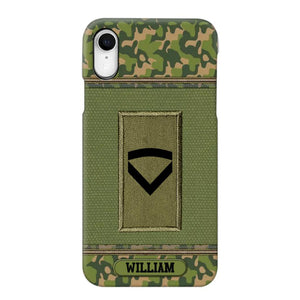 Personalized Norwegian Soldier/Veteran Phonecase Printed 23JAN-DT31