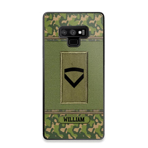 Personalized Norwegian Soldier/Veteran Phonecase Printed 23JAN-DT31