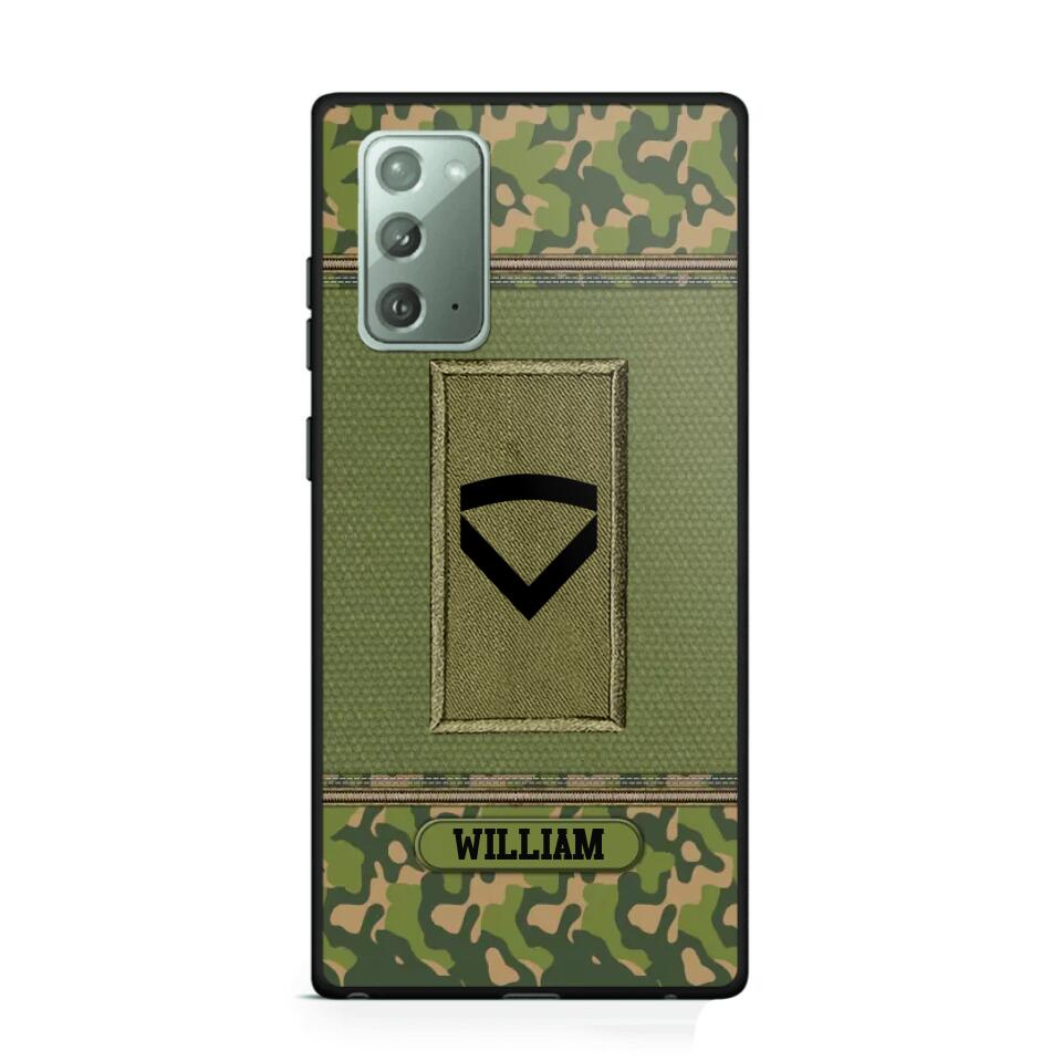 Personalized Norwegian Soldier/Veteran Phonecase Printed 23JAN-DT31