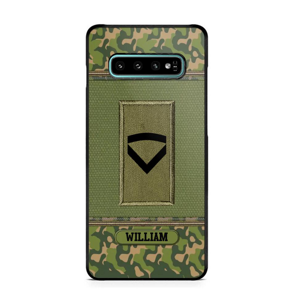 Personalized Norwegian Soldier/Veteran Phonecase Printed 23JAN-DT31