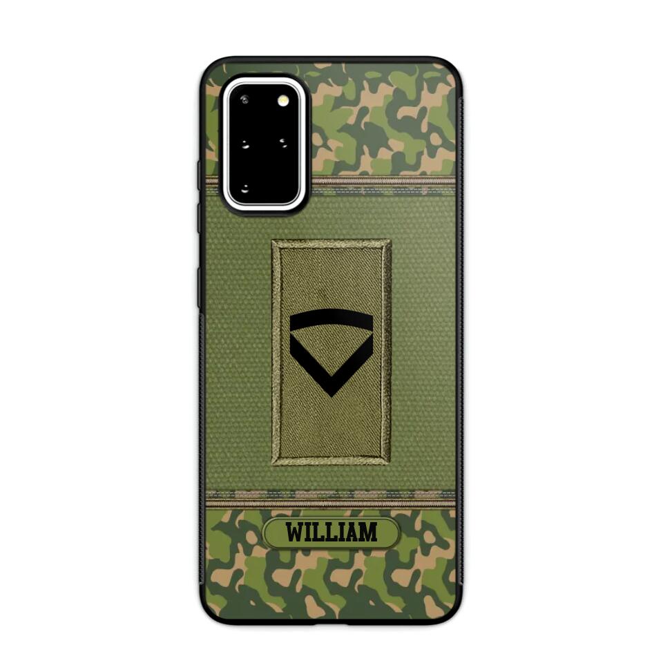 Personalized Norwegian Soldier/Veteran Phonecase Printed 23JAN-DT31