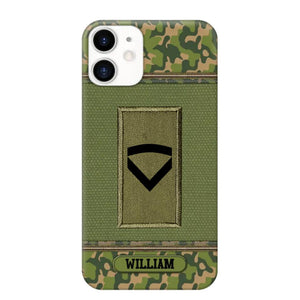 Personalized Norwegian Soldier/Veteran Phonecase Printed 23JAN-DT31