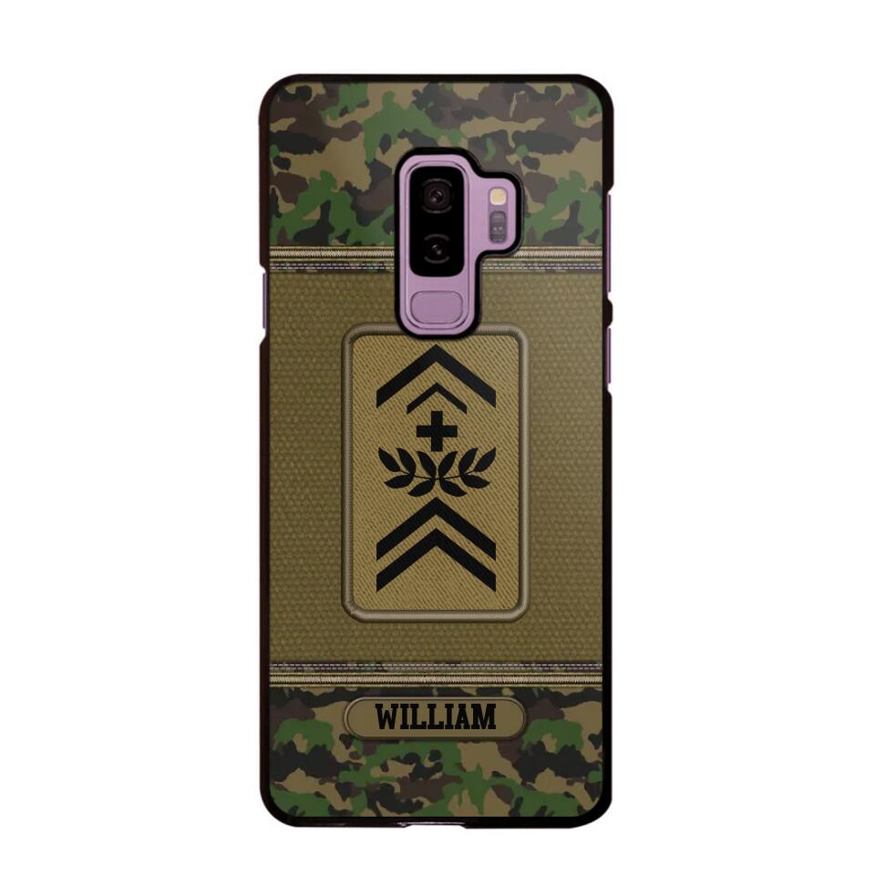 Personalized Swiss Soldier/Veteran Phonecase Printed 23JAN-DT31