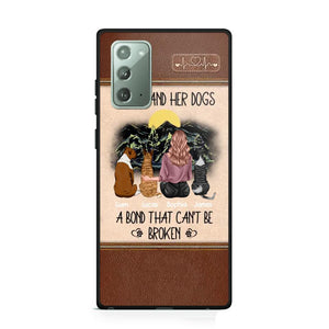 Personalized A Girl And Her Dogs A Bond That Can't Be Broken Phonecase Printed 23FEB-VD02