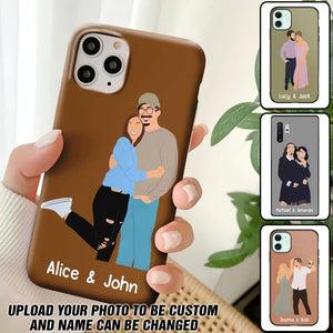 Personalized Your Couple Image Art Phonecase Printed QTVD0202