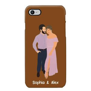 Personalized Your Couple Image Art Phonecase Printed QTVD0202