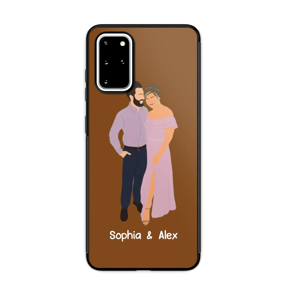 Personalized Your Couple Image Art Phonecase Printed QTVD0202