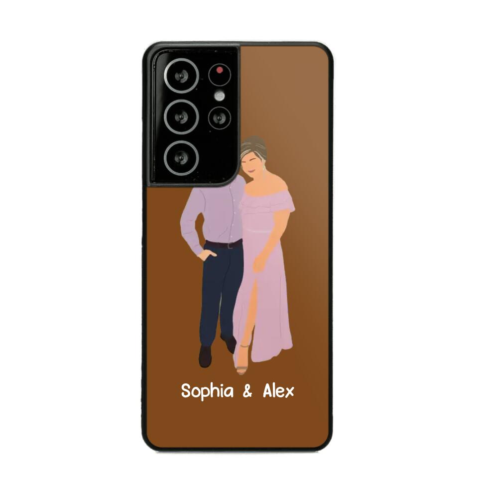 Personalized Your Couple Image Art Phonecase Printed QTVD0202