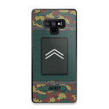 Personalized Belgium Soldier/ Veteran Rank Camo Phonecase Printed 23FEB-DT03