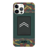 Personalized Belgium Soldier/ Veteran Rank Camo Phonecase Printed 23FEB-DT03